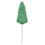 vidaXL Parasol de plage Hawaii vert 180 cm