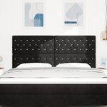 vidaXL Dossier LED Noir 90 cm Velours