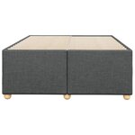 vidaXL Cadre de lit gris foncé 120x190 cm tissu