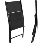 Ensemble table et chaises de jardin noir 2208283