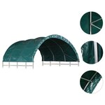 vidaXL Tente pour bétail PVC 3 7x3 7 m Vert