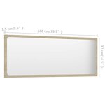 vidaXL Ensemble de meubles de salle de bain 2Pièces blanc et chêne sonoma
