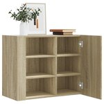 vidaXL Armoire murale chêne sonoma 75x35x60 cm bois d'ingénierie