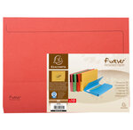 Paquet de 10 chemises à poche Forever en carte recyclée 290g, assortis vif EXACOMPTA
