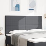 tête de lit vidaXL Design simple Gris foncé 180 cm en tissu velours côtelé