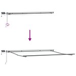 Store rétractable manuel vidaXL avec LED beige 400x300 cm