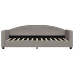 vidaXL Lit de jour avec gigogne et tiroirs sans matelas taupe 80x200cm
