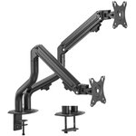 Support de table pivotant et inclinable à contrepoids Ewent pour écran/TV 16 kg - 2 bras - 17-32" - Noir