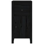 vidaXL Buffet Noir 40x35x80 cm Bois massif de pin