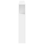 vidaXL Tête de lit à LED blanc 200x18 5x103 5 cm bois d'ingénierie