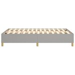 vidaXL Cadre de lit sans matelas gris clair 120x200 cm tissu