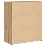 vidaXL Meuble de rangement Chêne 80x42 5x93 5 cm Bois d'ingénierie