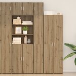 vidaXL Meuble de rangement étroit Chêne Artisan 30x42 5x225 cm Bois d'ingénierie