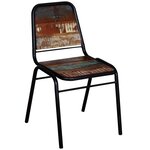 vidaXL Chaises à manger lot de 6 bois de récupération solide