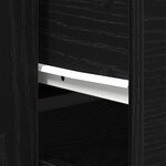 vidaXL Highboard Chêne Noir Bois d'ingénierie