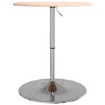 vidaXL Table de bar Ø60x89 5 cm bois massif de chêne