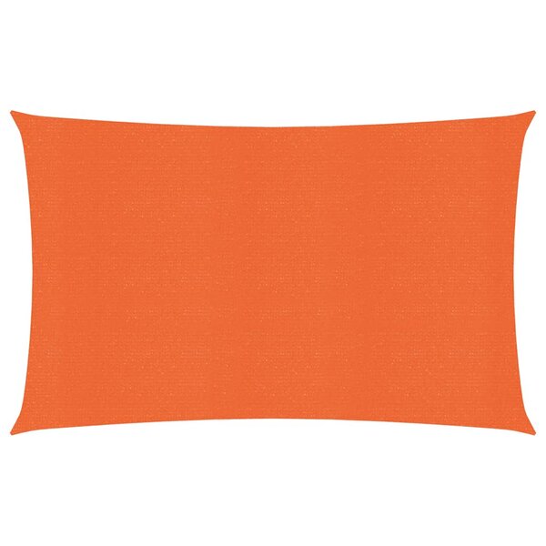 vidaXL Voile d'ombrage 160 g/m² rectangulaire orange 5x7 m PEHD