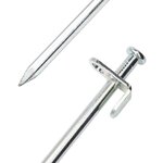 vidaXL Piquets de tente 24 Pièces 30 cm 8 mm acier galvanisé