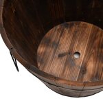 vidaXL Ensemble de jardinière godet 3 Pièces bois massif de sapin