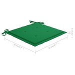 vidaXL Chaises à manger d'extérieur lot de 6 et coussins Acacia massif