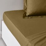 Drap housse - 140 x 200+30 cm uni - Bronze