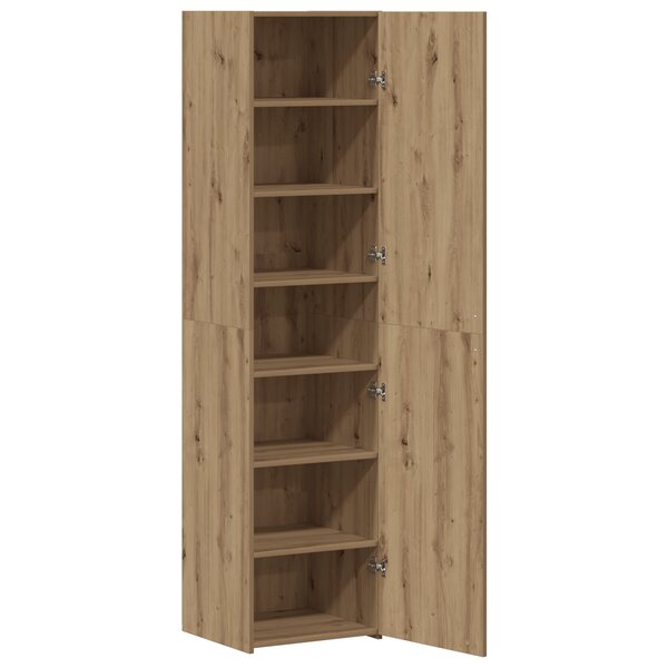 vidaXL Commode Chêne Artisan 45x42.5x185 cm Bois d'ingénierie