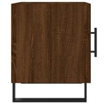 vidaXL Tables de chevet 2Pièces chêne marron 40x40x50cm bois d'ingénierie