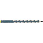 Crayon graphite EASYgraph B gaucher bleu ardoise x 6 STABILO