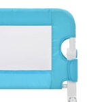 vidaXL Barrière de sécurité de lit d'enfant Bleu 120x42 cm Polyester