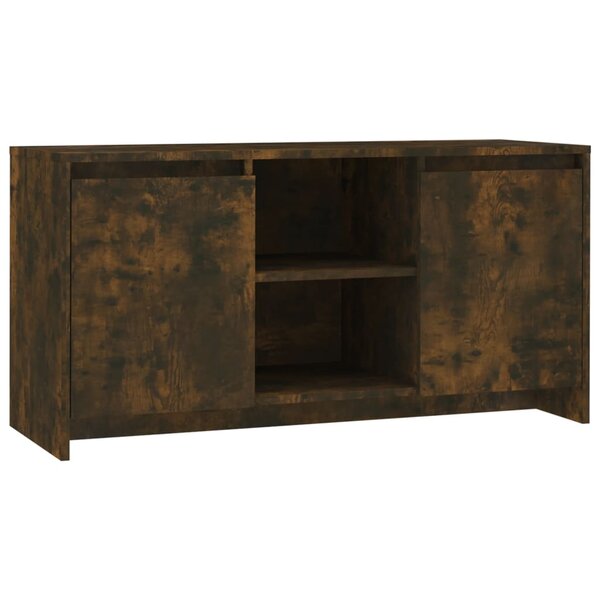 vidaXL Meuble TV Chêne fumé 102x37 5x52 5 cm Bois d'ingénierie