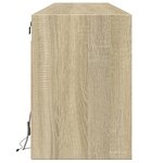 vidaXL Meuble TV mural avec LED chêne sonoma 180x31x45 cm