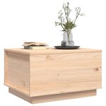 vidaXL Table basse 60x50x35 cm Bois massif de pin