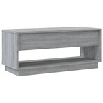 vidaXL Meuble TV Sonoma gris 102x41x44 cm Bois d'ingénierie