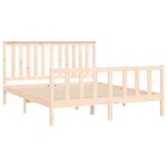 vidaXL Cadre de lit sans matelas 150x200 cm bois massif de pin