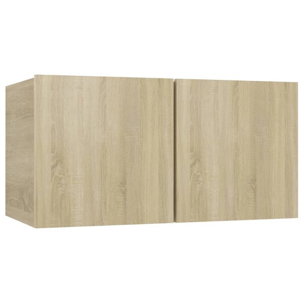 vidaXL Meuble TV suspendu Chêne sonoma 60x30x30 cm