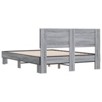 vidaXL Cadre de lit sans matelas sonoma gris 120x190 cm