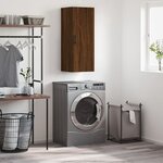 vidaXL Armoire murale chêne marron 34 5x34x90 cm