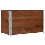 vidaXL Jardinière marron 100x50 cm bois massif de pin