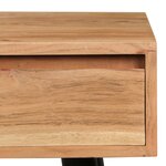 vidaXL Table à écrire Bois d'acacia massif 118 x 45 x 76 cm