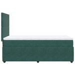 vidaXL Sommier à lattes de lit et matelas Vert foncé 80x200 cm Velours