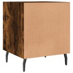 vidaXL Tables de chevet 2 Pièces chêne fumé 40x40x50 cm bois d'ingénierie