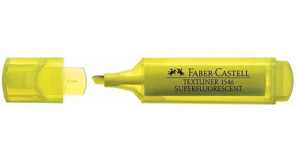 Surligneur 'TEXTLINER 1546', jaune FABER-CASTELL