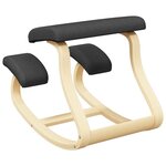 vidaXL Chaise assis-genoux noir 48x71x51 cm contreplaqué de bouleau