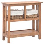 vidaXL Table console Bois de récupération massif 69x28x70 cm