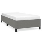 vidaXL Cadre de lit sans matelas gris foncé 90x190 cm tissu