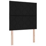 Box Spring VidaXL avec Matelas Noir 100x200 cm Tissu