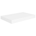 vidaXL Étagères murales flottantes 2 Pièces blanc 40x23x3 8 cm MDF