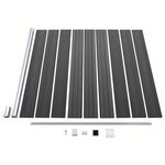 vidaXL Ensemble de panneau de clôture WPC 526x186 cm Noir