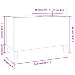 vidaXL Armoire à disques gris béton 74 5x38x48 cm bois d'ingénierie