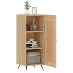 vidaXL Buffet Chêne sonoma 34 5x34x90 cm Bois d'ingénierie